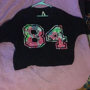 Black neon 84 top
